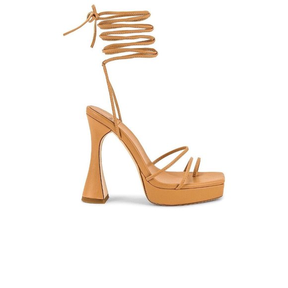 Jeffrey Campbell Primadonna Sandal Heels Nude